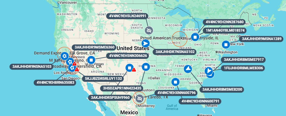 Example location intelligence map